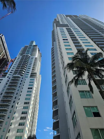 a view of a tall building