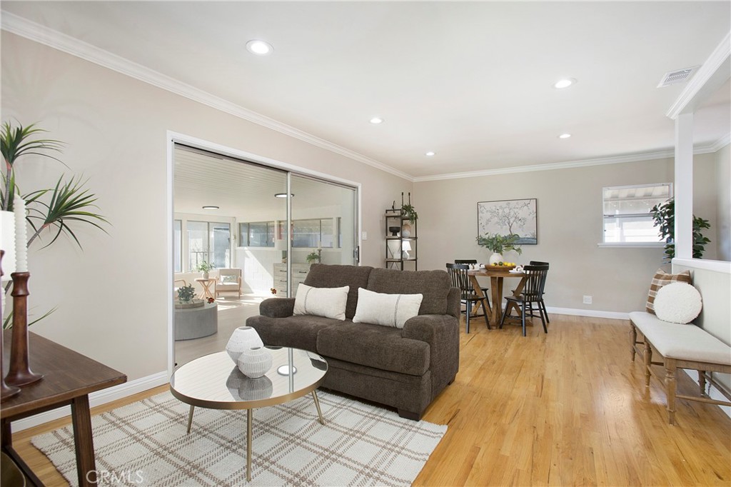 708 East Alder Street Brea, CA 92821 - Photo 5 of 34 a living room with furniture and wooden floor