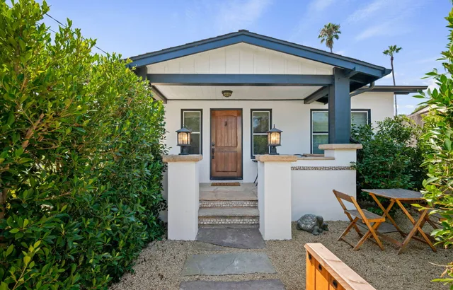 front view of a house with a porch