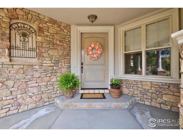 a view of front door of house