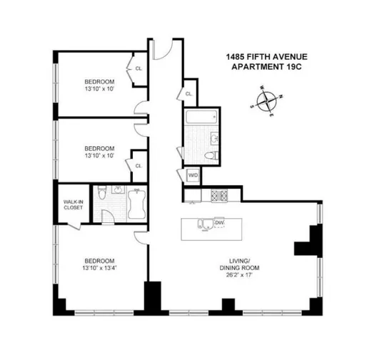 $1,695,000 | 1485 5th Avenue, Unit 19C | Harlem