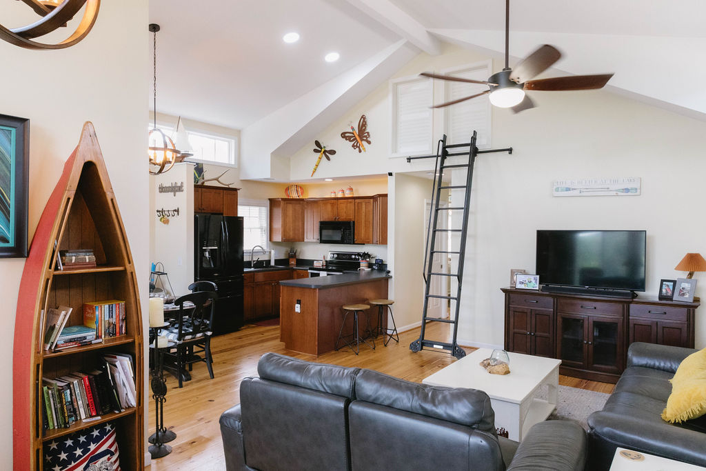 1230 Melton Road, Unit 87 West Union, SC 29696 - Photo 12 of 43 Bright and open-concept living, dining, and kitchen area feature vaulted ceilings and ample natural light.