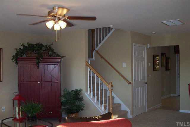 3637 Bison Hill Lane Raleigh, NC 27604 - Photo 3 of 10 a view of entryway and hall with wooden floor