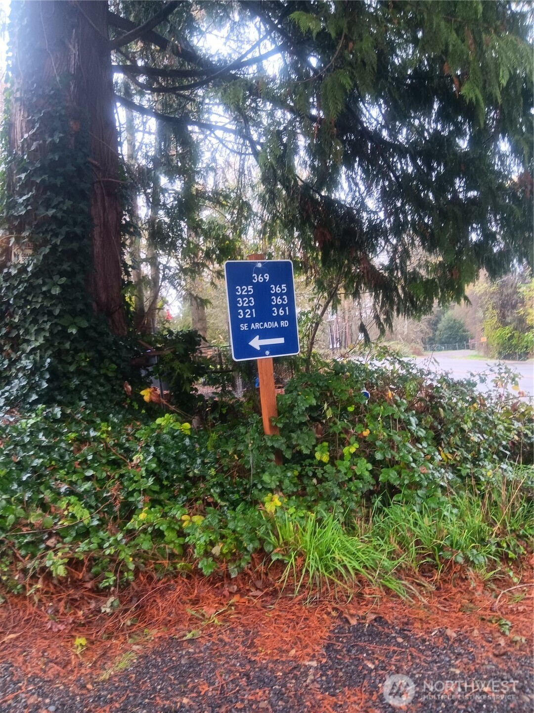 365 Southeast Arcadia Road Shelton, WA 98584 - Photo 6 of 6 a sign that is sitting in a forest