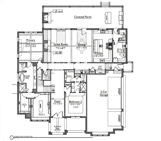 a picture of a bathroom with a sink and a mirror