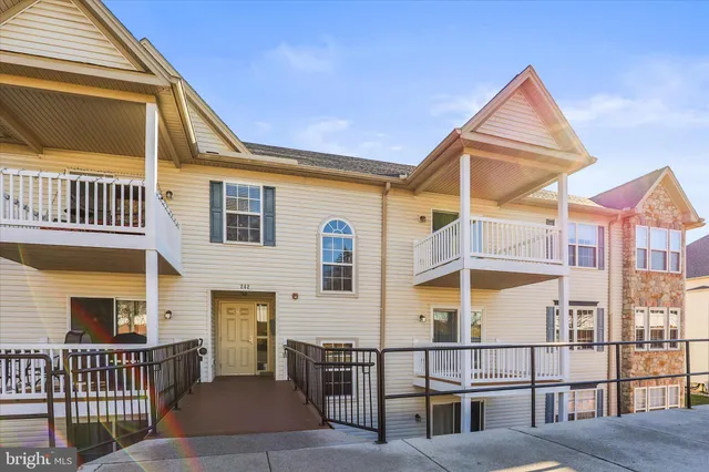 a view of a house with a deck