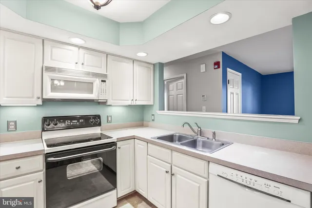 a kitchen with stainless steel appliances white cabinets and a sink