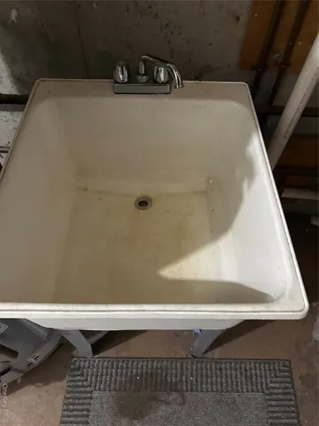 a close up of a sink