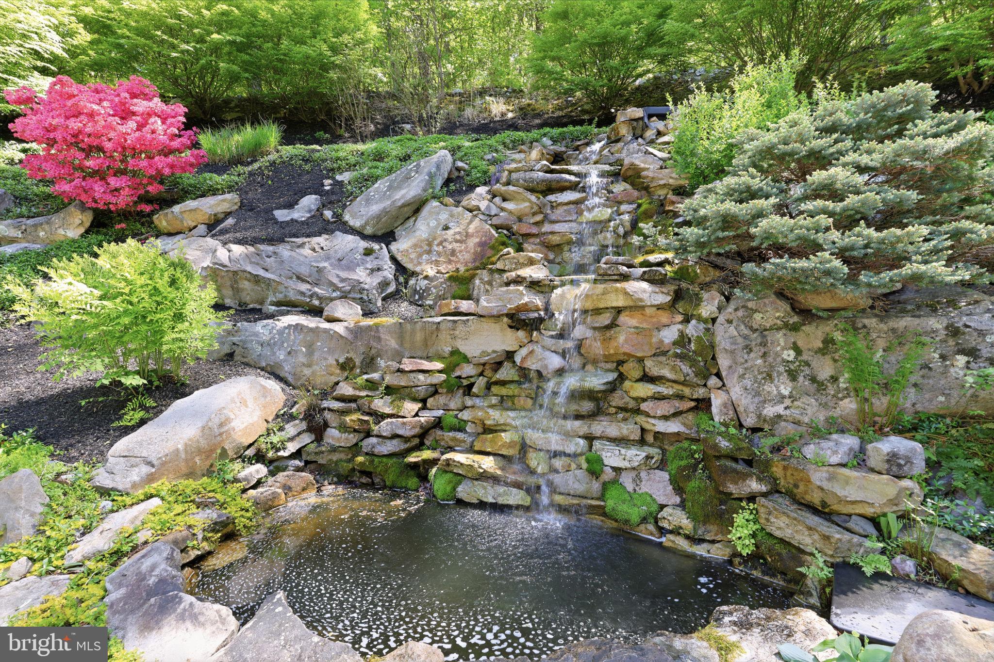 4757 Upper Mountain Road New Hope, PA 18938 - Photo 51 of 70 Stone waterfall