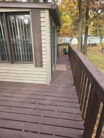 a view of balcony and deck
