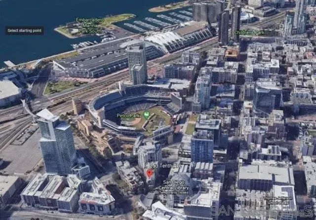 a front view of a building