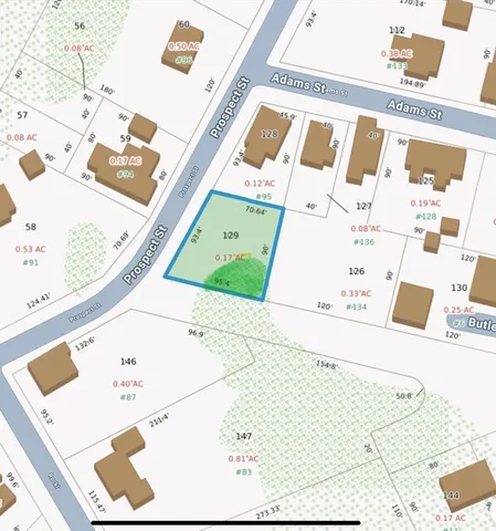 view of living room with a bed