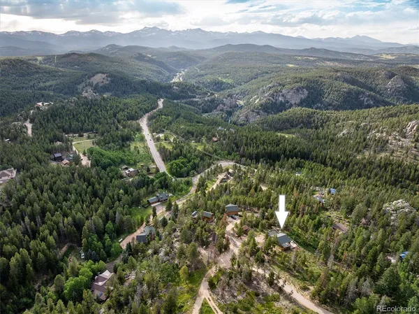 a bird view of a house