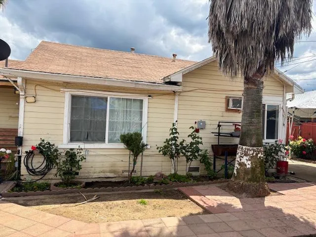 a front view of a house
