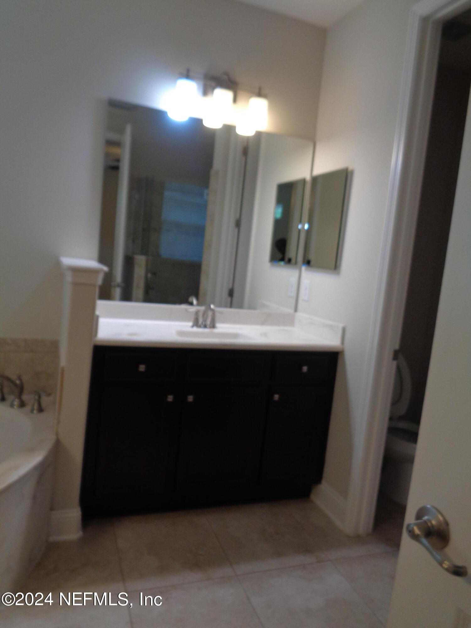 4055 Arbor Mill Circle Orange Park, FL 32065 - Photo 36 of 44 a bathroom with a double vanity sink and mirror