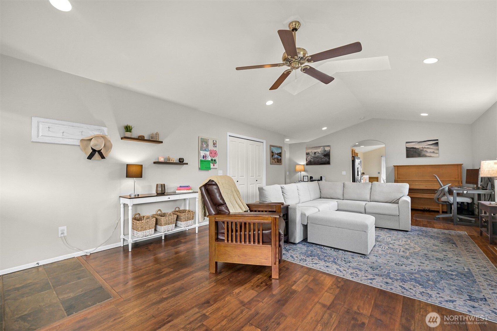405 Jackson Court Nooksack, WA 98276 - Photo 6 of 28 a living room with furniture and a wooden floor