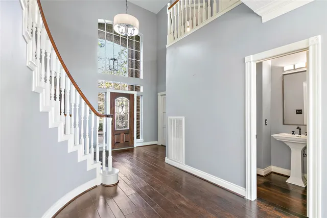 a view of a hallway with interior of the house