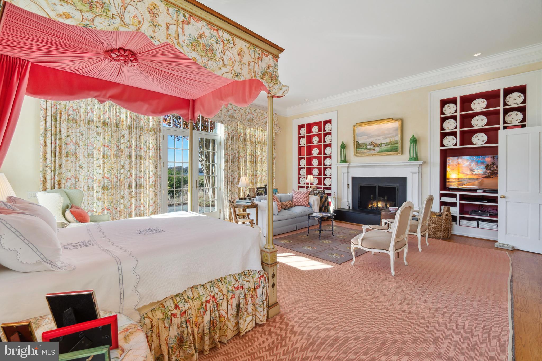 23620 Land's End Road Chestertown, MD 21620 - Photo 27 of 77 Primary Suite Fireplace & Built-Ins