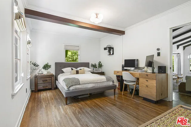 a flower plants in front of a building