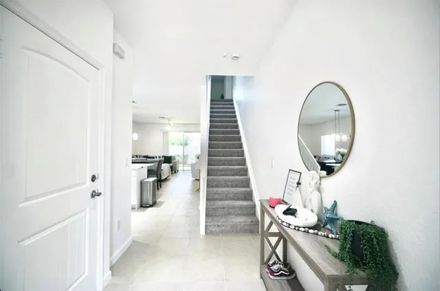 a view of entryway and hall