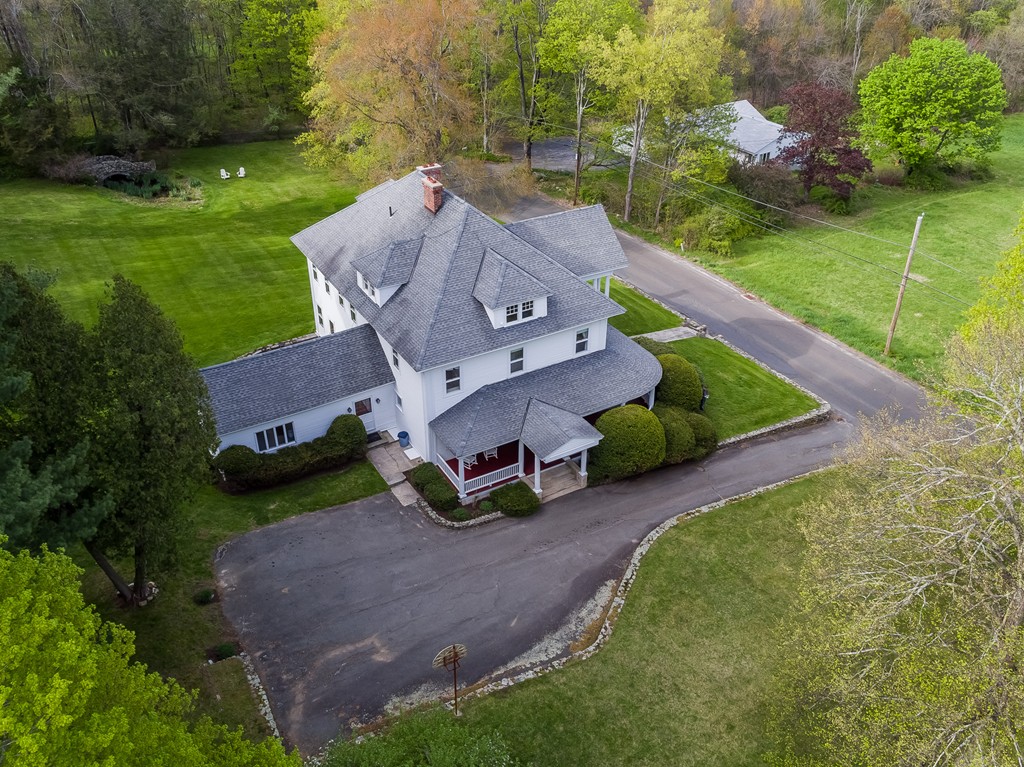58 S Road Hampden, MA 01036 - Photo 28 of 28 an aerial view of a house with garden space and street view