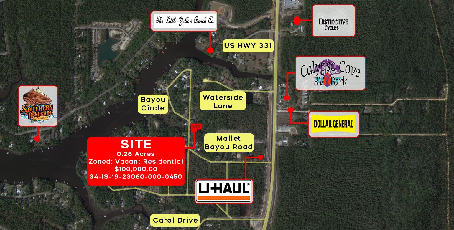 0 Bayou Circle Freeport, FL 32439 - Photo 1 of 3 a sign that is on a wall