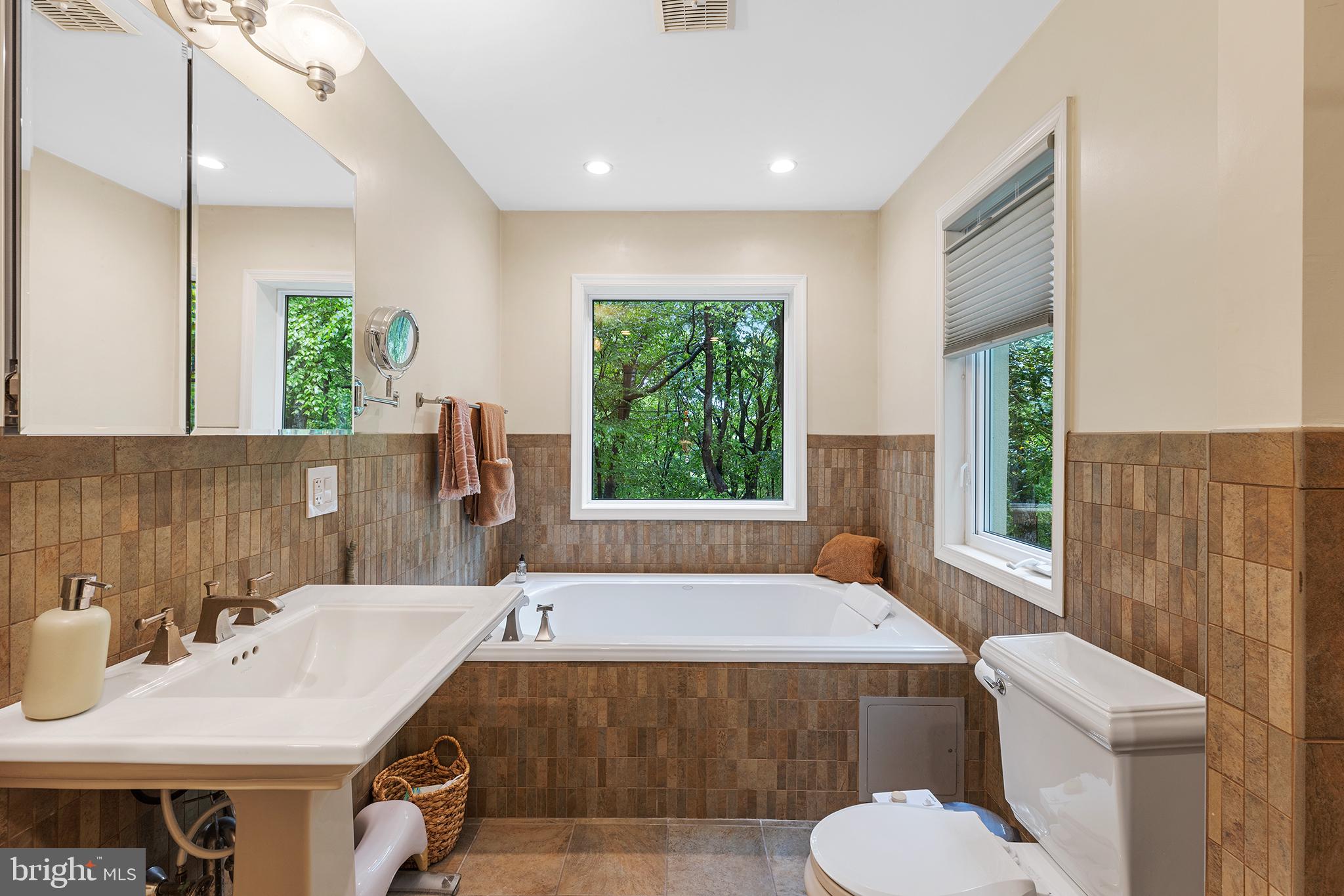 290 Danell Road Wayne, PA 19087 - Photo 27 of 42 primary bath with soaking tub and large shower