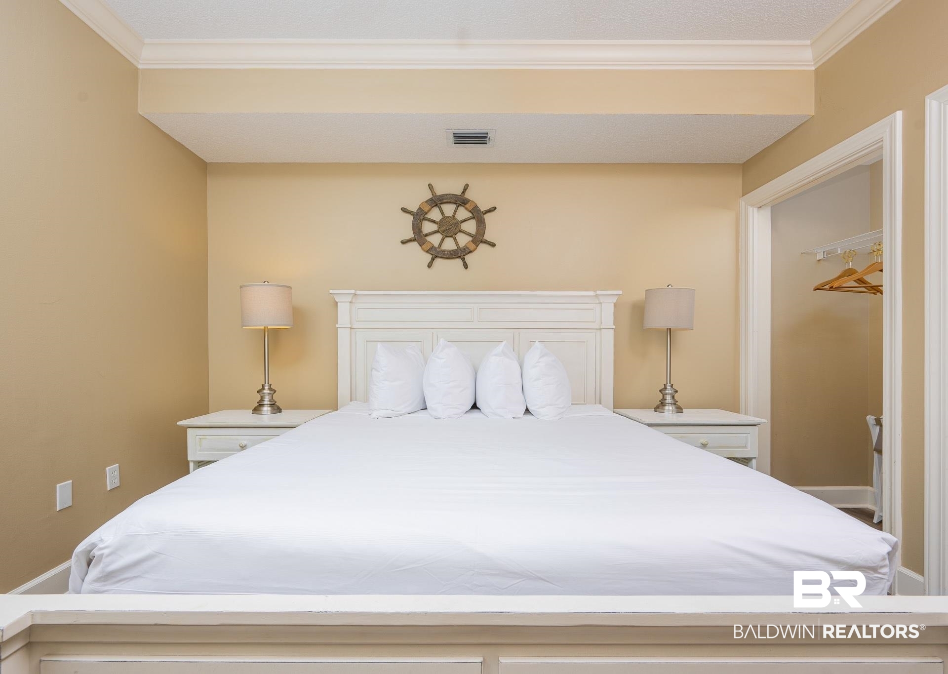 27580 Canal Road, Unit 1429 Orange Beach, AL 36561 - Photo 12 of 45 Bedroom featuring ornamental molding