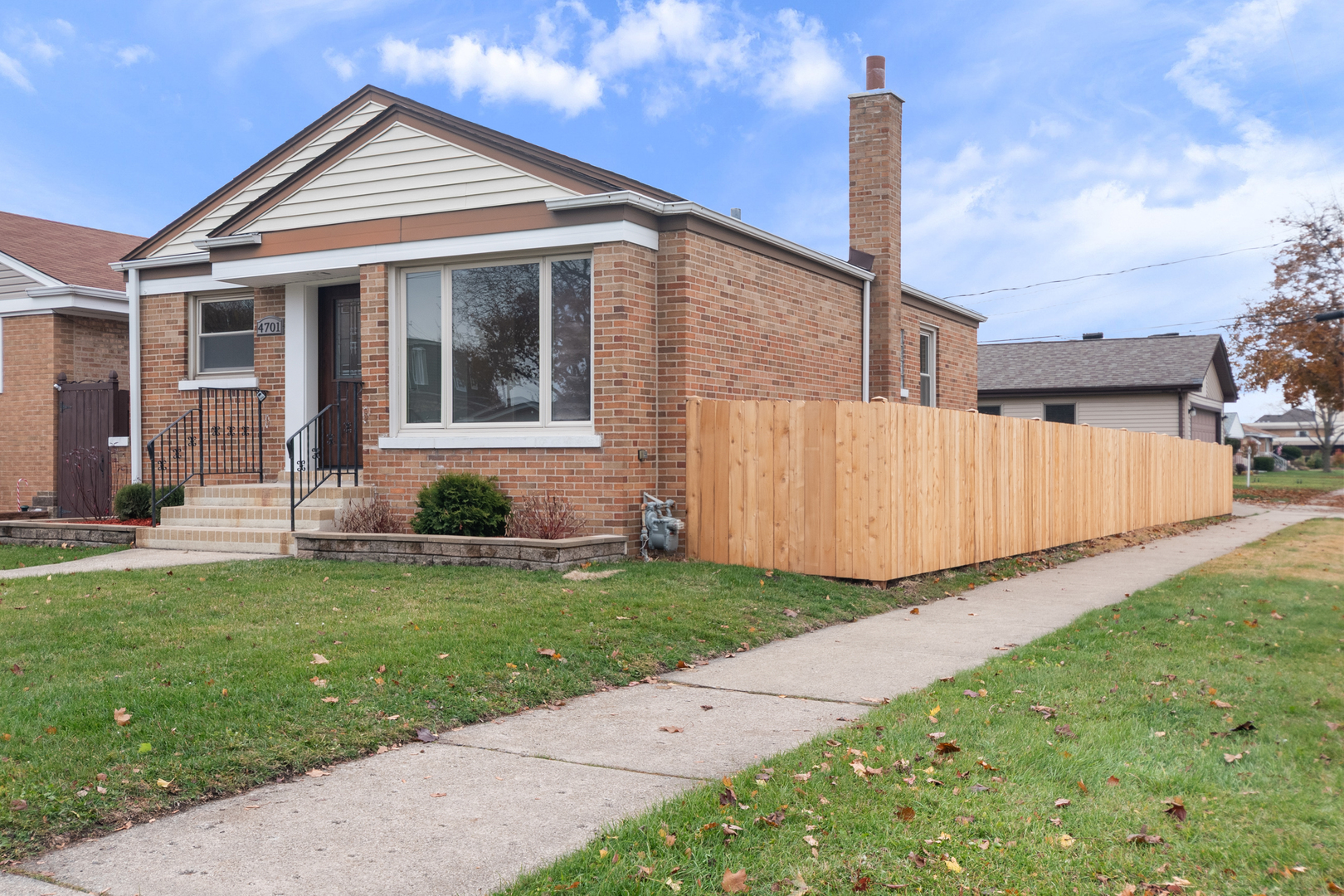 4701 Thatcher Avenue Norridge, IL 60706 - Photo 2 of 23 a front view of a house with garden
