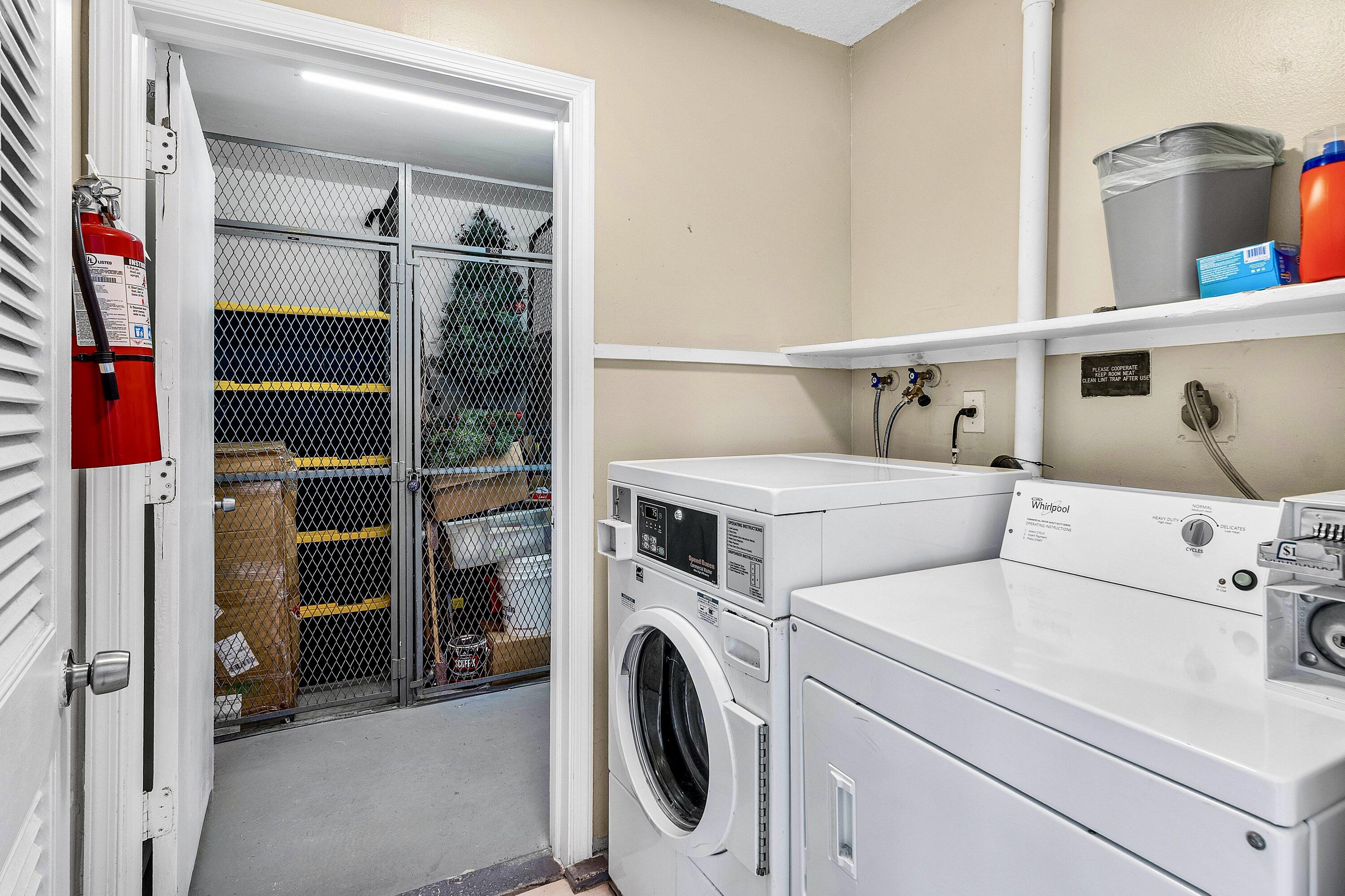 765 Jeffery Street, Unit 1203 Boca Raton, FL 33487 - Photo 26 of 31 Adjacent Laundry & Storage