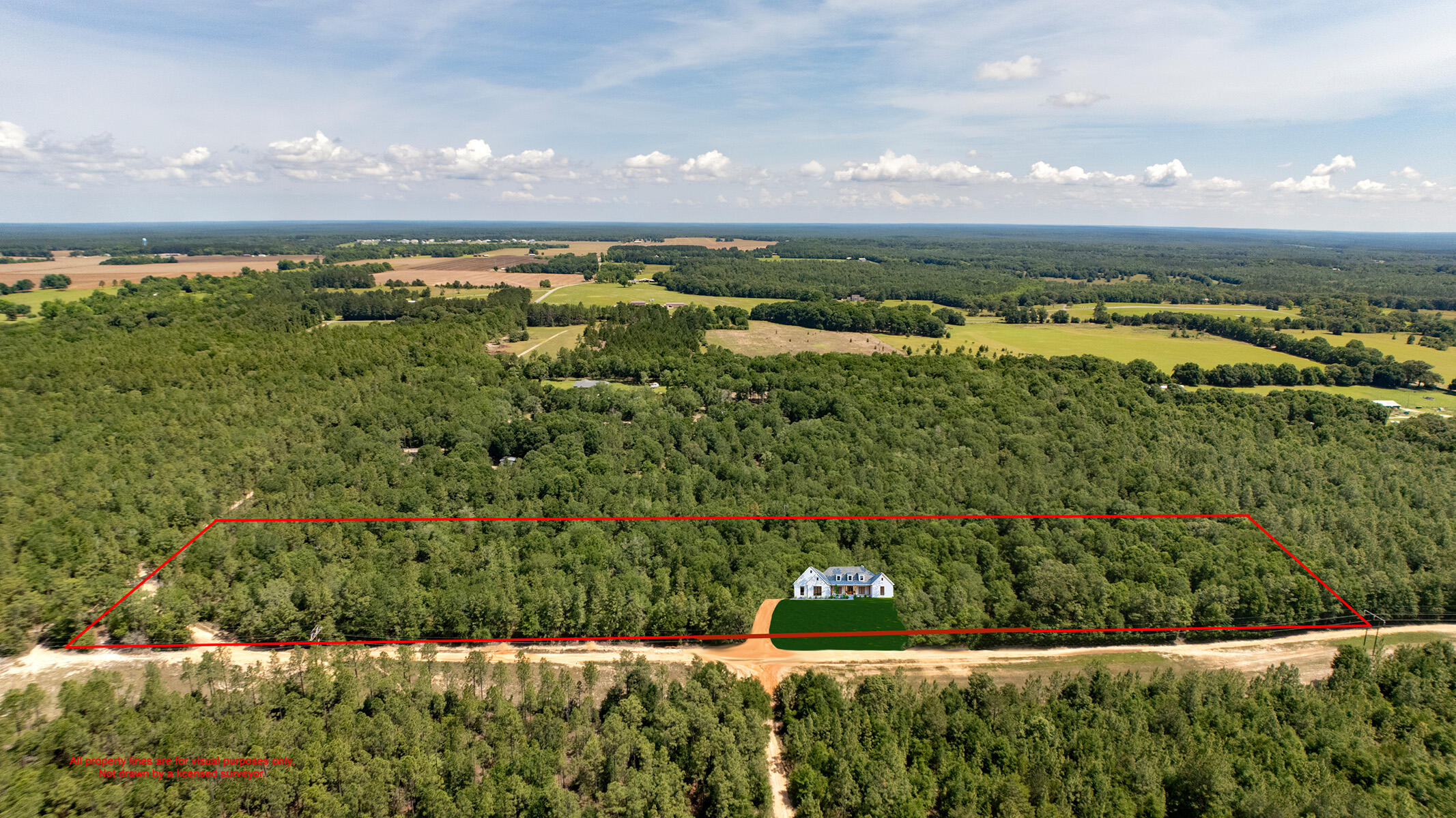 a view of a lake with a city