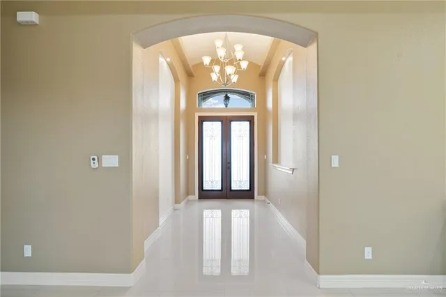 a bathroom with a mirror