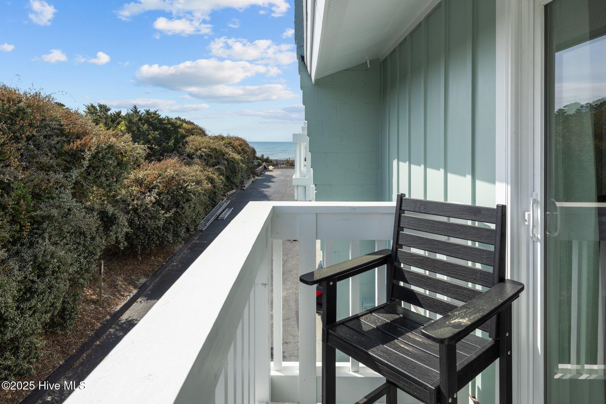651 Salter Path Road, Unit 20B Pine Knoll Shores, NC 28512 - Photo 19 of 41 Balcony Off Primary Suite