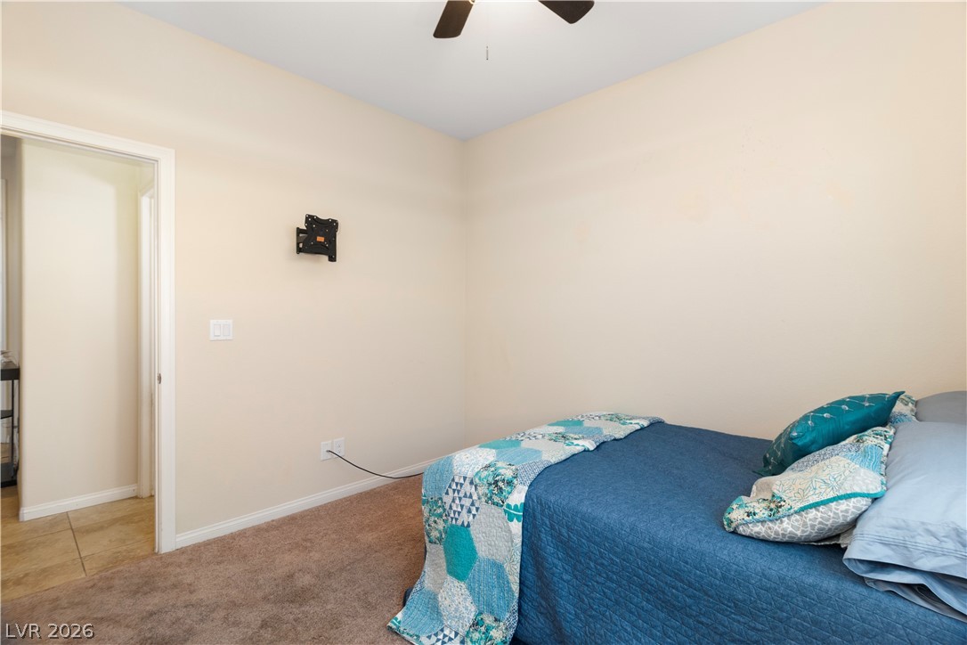 2079 Port Royal Drive Laughlin, NV 89029 - Photo 42 of 86 Third Bedroom with carpet floors and a ceiling fan