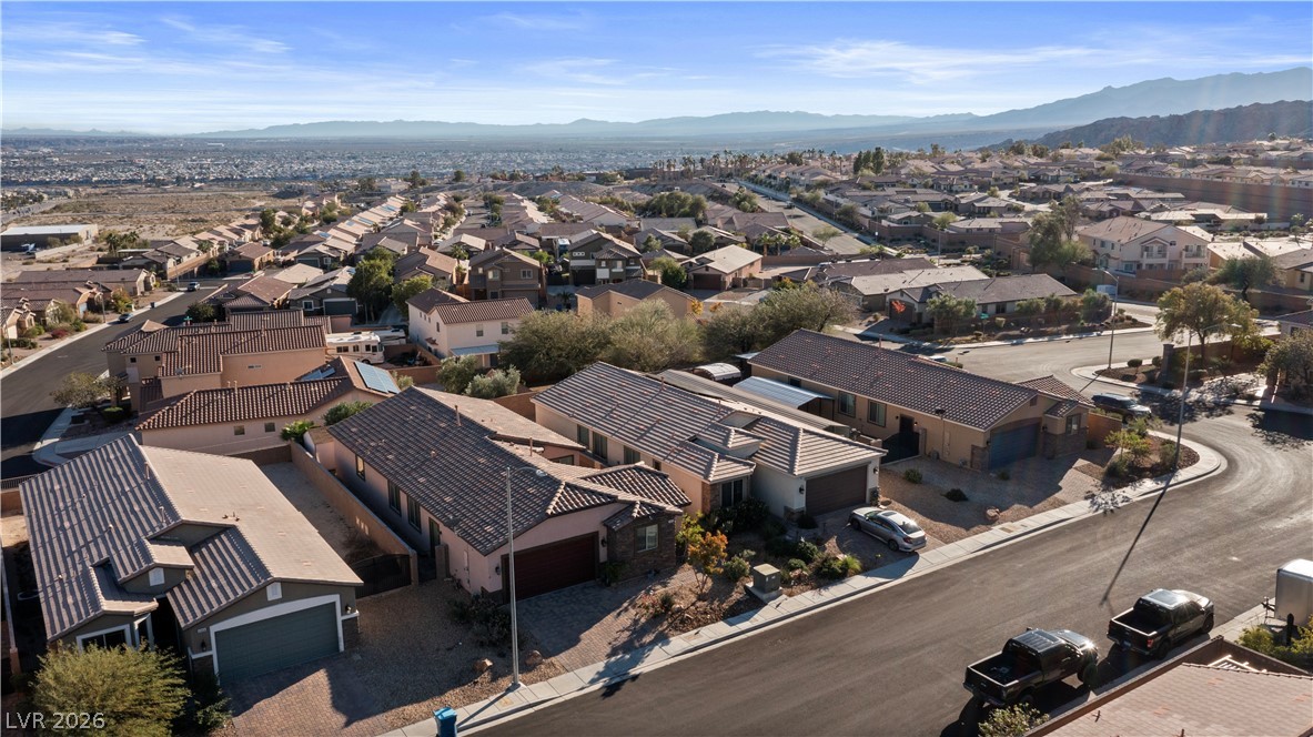 2079 Port Royal Drive Laughlin, NV 89029 - Photo 85 of 86 Aerial perspective of suburban area with a mountain backdrop
