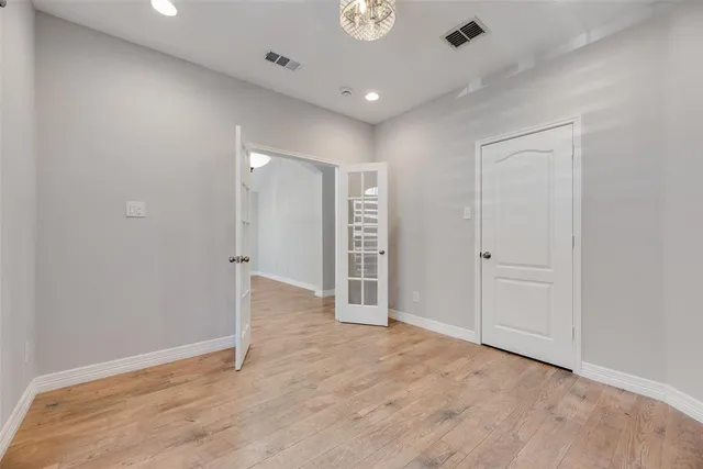 a view of an empty room