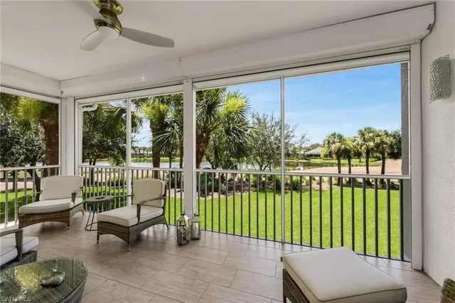 a living room filled with furniture and a garden