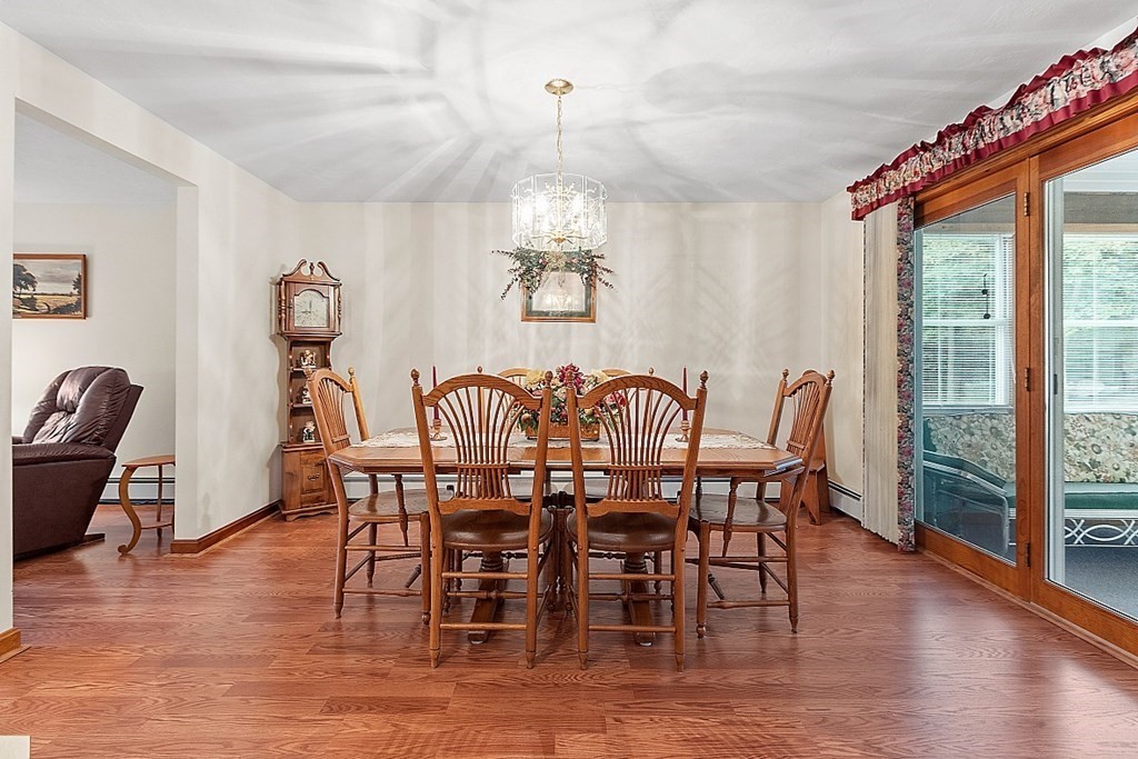 252 Great Road Shirley, MA 01464 - Photo 16 of 42 a view of a dining room with furniture window and wooden floor
