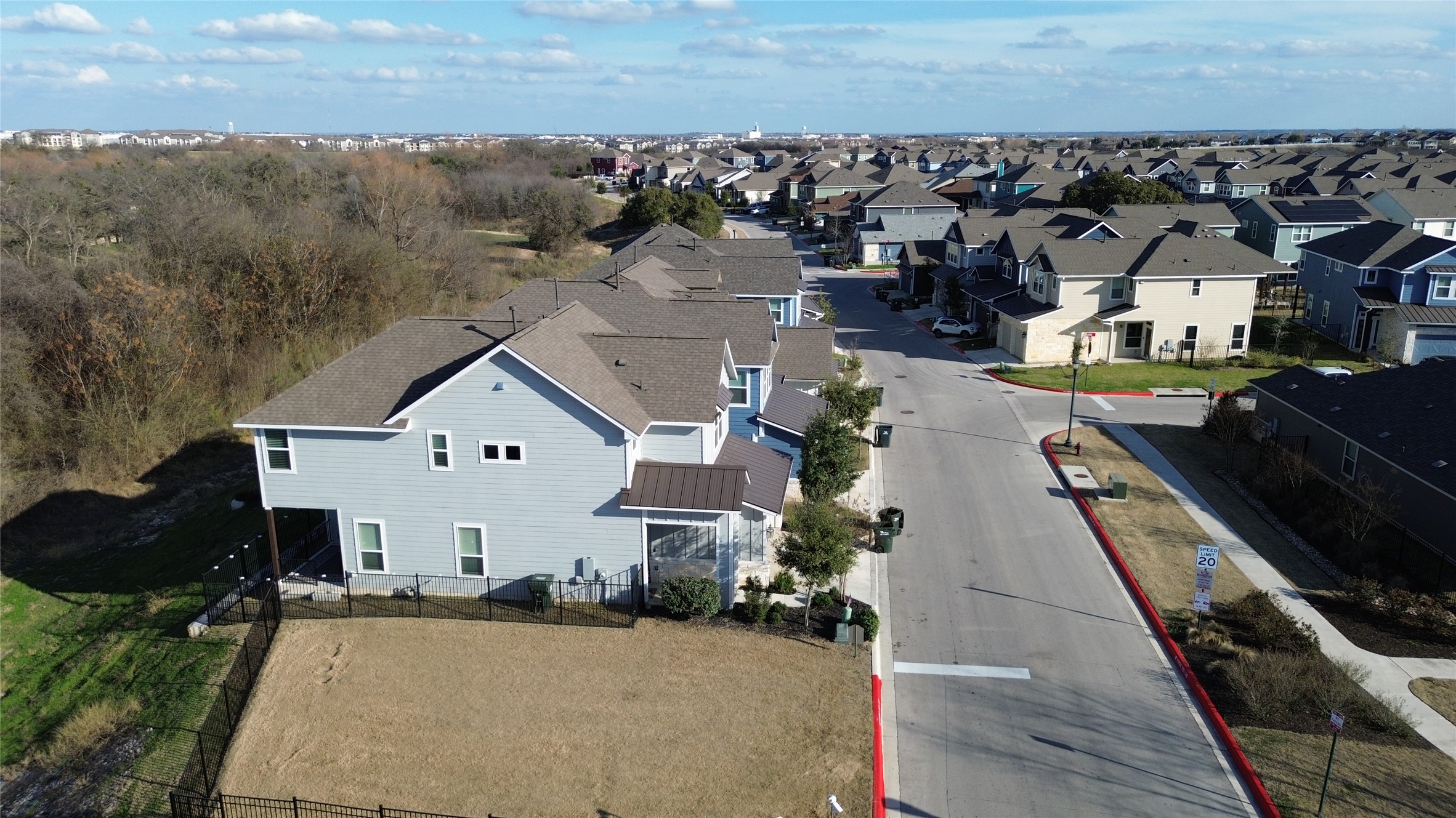 1007 Harwell Loop Kyle, TX 78640 - Photo 35 of 40 an aerial view of a house with a yard
