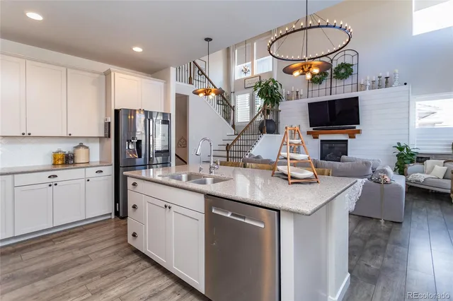 a kitchen with appliances cabinets and a counter top
