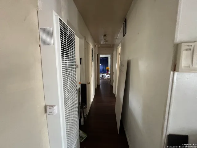 a view of a hallway with a hallway