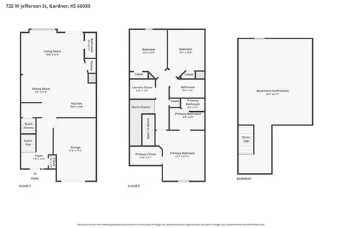 $279,000 | 725 West Jefferson Street, Gardner, KS 66030