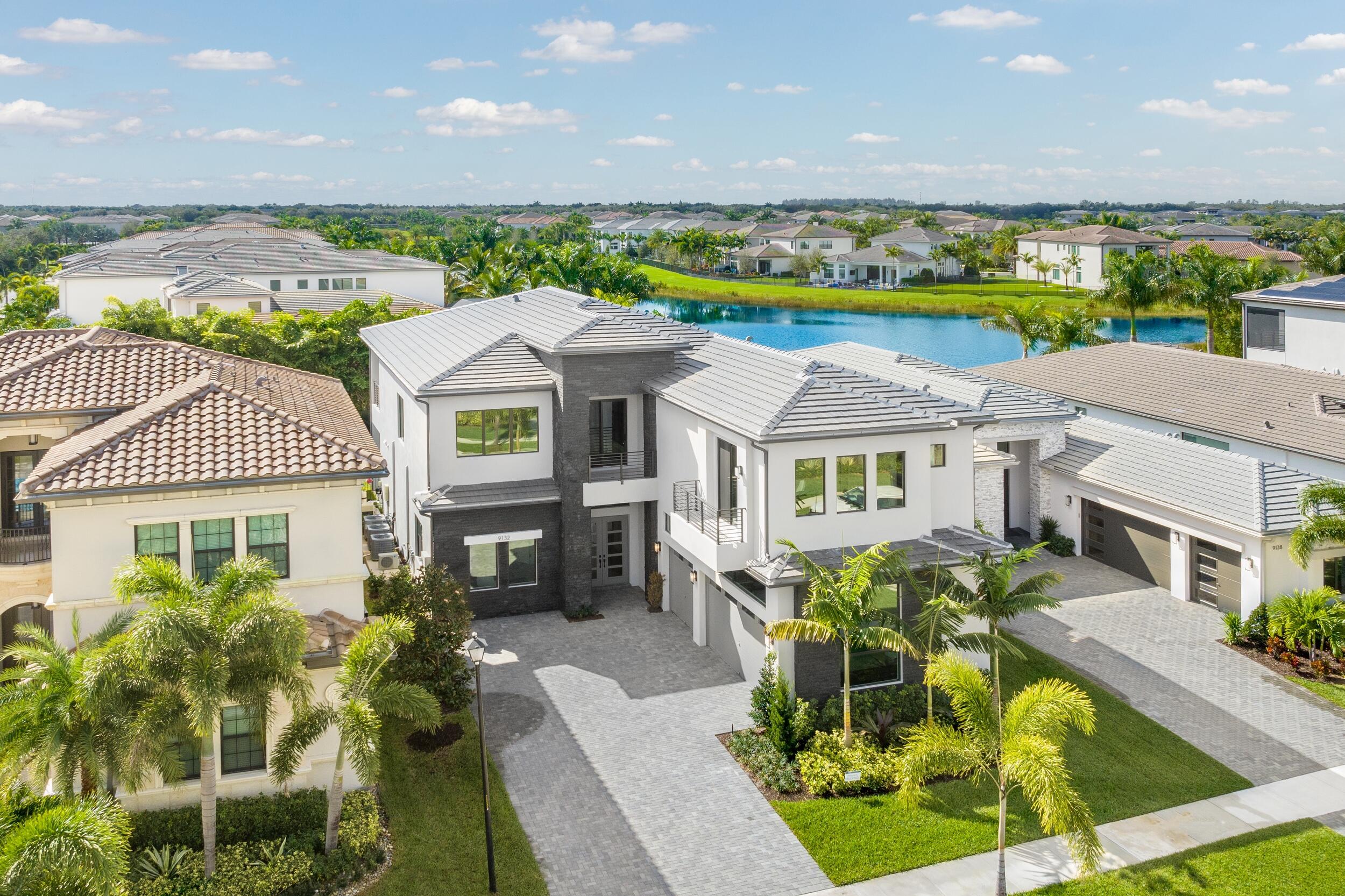 9132 Benedetta Place Boca Raton, FL 33496 - Photo 49 of 50 a aerial view of a house with a big yard