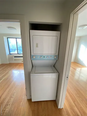 a view of a porch with seating space