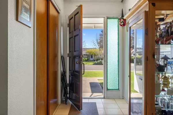 a view of a hallway with interior of the house