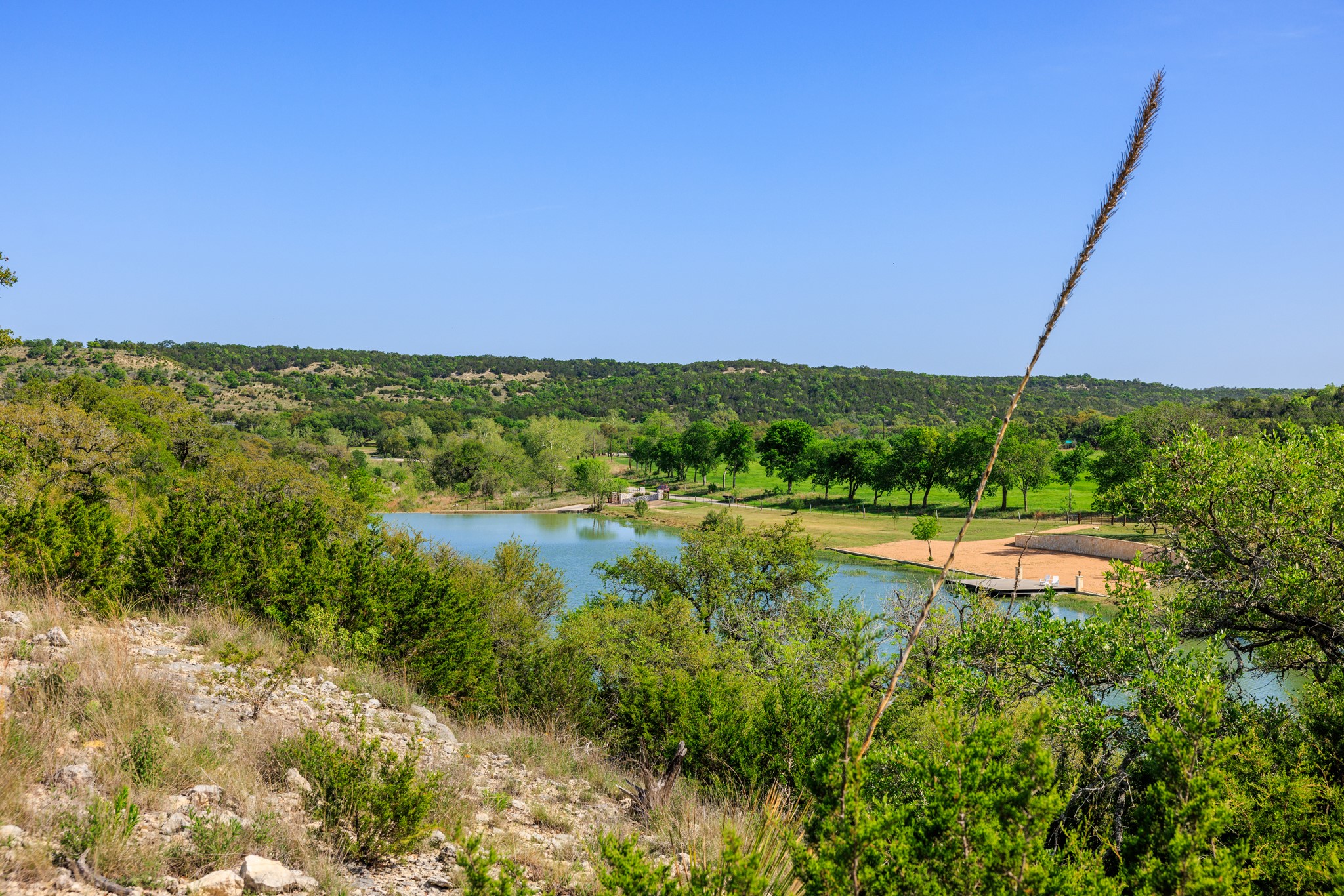 Lot 2 Byrd Ranch Road Johnson City, TX 78636 - Photo 24 of 40 View of water feature with a wooded view