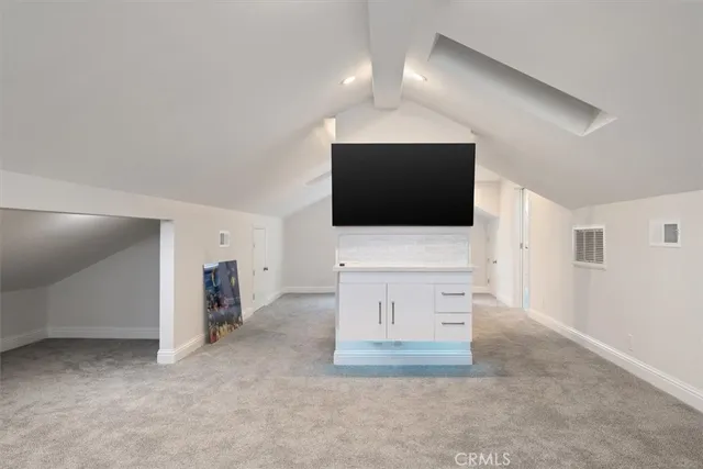 an outdoor space with seating