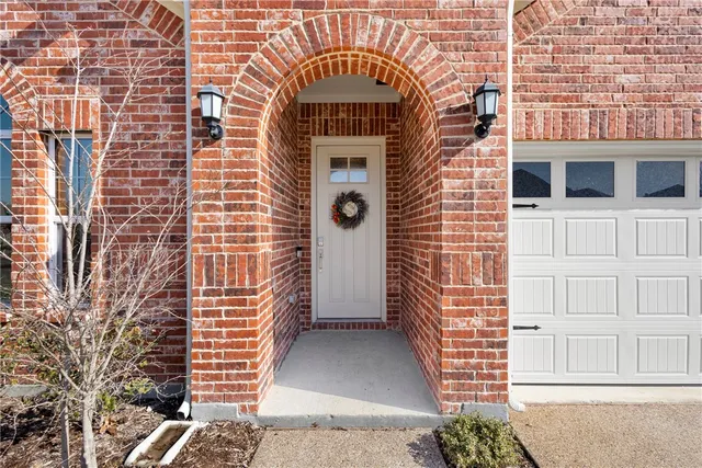 a view of front door of house