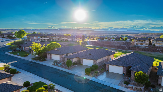 2212 Chippenham Court St. George, UT 84770 - Photo 46 of 75 Aerial view of residential area with a mountainous background