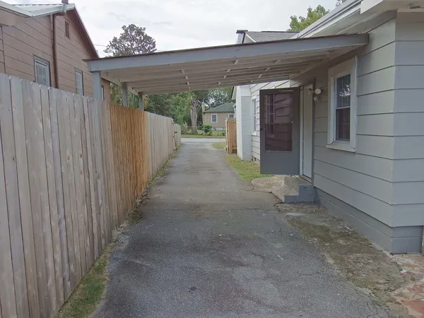 a view of a house with a garage